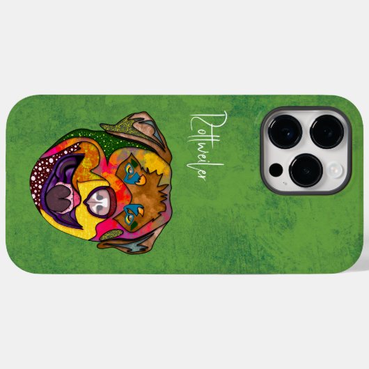 Rottweiler Ugly Face Case-Mate iPhone Case (Rückseite (Horizontal))