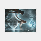 Rottweiler und Dame des Sees Fleecedecke (Vorderseite (Horizontal))