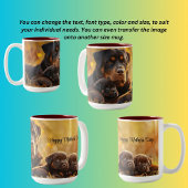 Rottweiler und Jungtiere Zweifarbige Tasse
