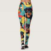 ROTTWEILER UND PLATTEN 1 LEGGINGS (Rückseite)