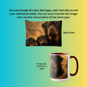 Rottweiler und Welpen, Best Dog Mama Zubehörtasche