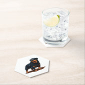 Rottweiler Untersetzer (Vor Ort)