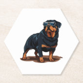 Rottweiler Untersetzer (Vorderseite)