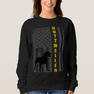 Rottweiler US Flagge Sweatshirt