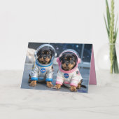 Rottweiler Valentine Card Feiertagskarte (Rückseite)