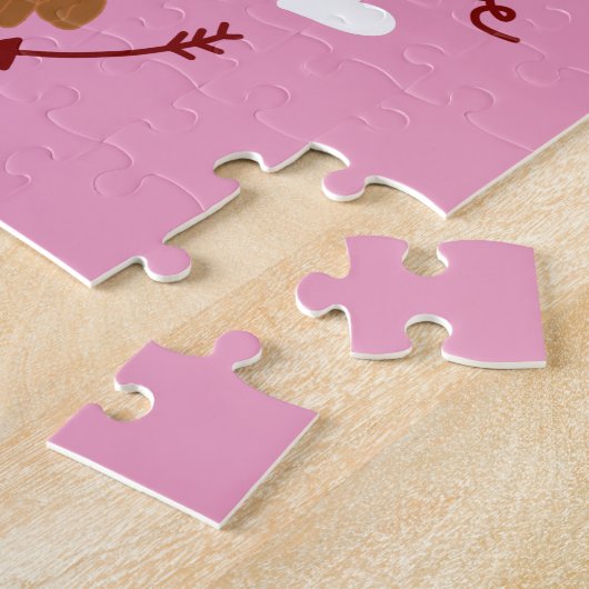 Rottweiler Valentinstag Puzzle (Seite)