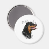 Rottweiler Vater 2 Magnet (Vorderseite/Rückseite)