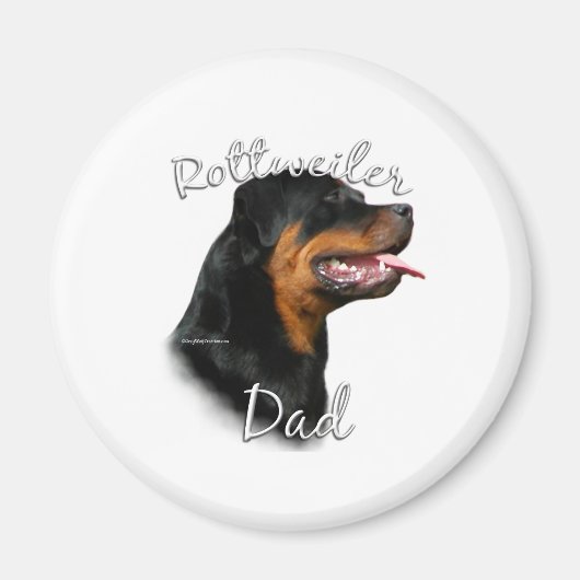 Rottweiler Vater 2 Magnet (Vorne)