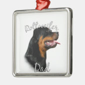 Rottweiler Vater 2 Ornament Aus Metall (Links)