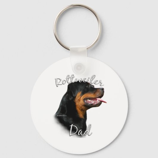 Rottweiler Vater 2 Schlüsselanhänger (Vorderseite)