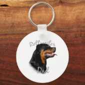Rottweiler Vater 2 Schlüsselanhänger (Vorderseite)