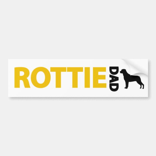 Rottweiler Vater Autoaufkleber (Vorne)