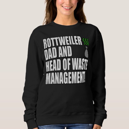 Rottweiler Vater Funny Sweatshirt (Vorderseite)