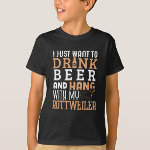 Rottweiler Vater Funny Vatertag Rottie Dog Beer T-Shirt
