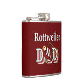 Rottweiler Vater Geschenke Flachmann (Rechts)
