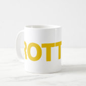 Rottweiler Vater Kaffeetasse (Vorderseite Links)