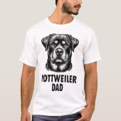 Rottweiler-Vater  T-Shirt (Vorderseite)