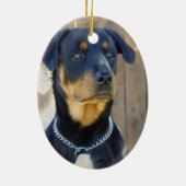 Rottweiler Verzierung Keramikornament (Hinten)