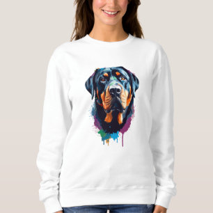 Rottweiler Vibranler und farbenfroh Sweatshirt
