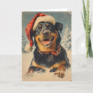 Rottweiler vintage personalisiertes Weihnachten