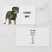 Rottweiler Visitenkarten Visitenkarte (Vorne/Hinten)