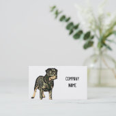 Rottweiler Visitenkarten Visitenkarte (Stehend Vorderseite)