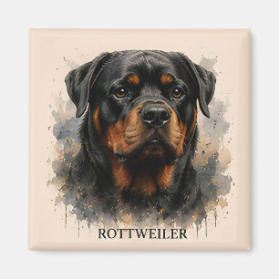 Rottweiler Wachhund Geschenk Magnet
