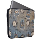 Rottweiler Wachhund Steampunk Art Laptopschutzhülle (Vorne Rechts)