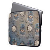 Rottweiler Wachhund Steampunk Art Laptopschutzhülle (Vorderseite Links)