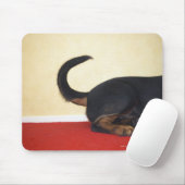 Rottweiler Wagging Schwanz, Hinterteil Mousepad (Mit Mouse)