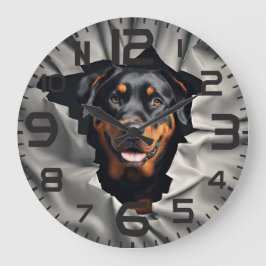 Rottweiler Wall Clock Große Wanduhr