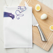 Rottweiler Watercolor Handtuch (Viertel Falte)