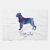 Rottweiler Watercolor Handtuch (Horizontal)