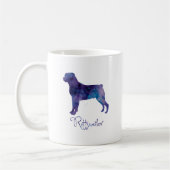 Rottweiler Watercolor Kaffeetasse (Links)