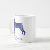 Rottweiler Watercolor Kaffeetasse (Vorderseite Links)