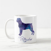 Rottweiler Watercolor Kaffeetasse (Links)