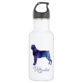 Rottweiler Watercolor Trinkflasche (Vorderseite)