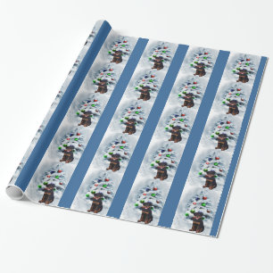 Rottweiler Weihnachten Geschenkpapier