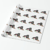 rottweiler Weihnachten Geschenkpapier (Ungerollt)