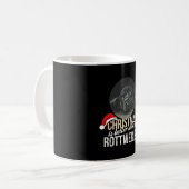 Rottweiler - Weihnachten ist besser mit einem Rott Kaffeetasse (Vorderseite Links)