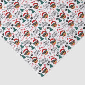 Rottweiler-Weihnachts-Seidenpapier Seidenpapier (Detail)