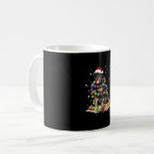 Rottweiler Weihnachtsbaum Lichter Xmas Kaffeetasse (Vorderseite Links)