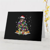 Rottweiler Weihnachtsbaum Lichter Xmas Karte (Gelbe Blume)