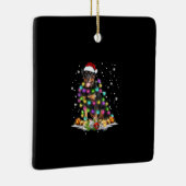 Rottweiler Weihnachtsbaum Lichter Xmas Keramikornament (Rechts)