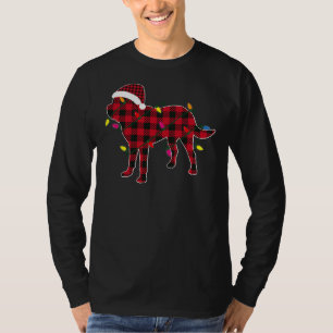 Rottweiler Weihnachtsfeier Rote Karierte Buffalo P T-Shirt