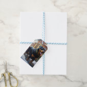 Rottweiler Weihnachtsfeiertage Geschenkanhänger (Mit Garn)
