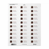 Rottweiler Weihnachtsfeiertage-Rücksendeadresse (Vorne)