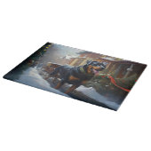 Rottweiler Weihnachtsfeiertage Schneidebrett (Ecke)