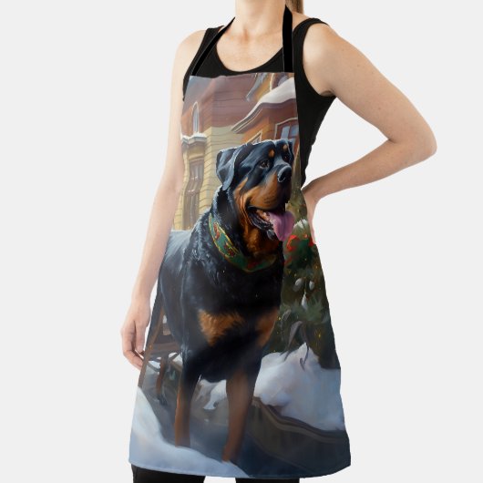 Rottweiler Weihnachtsfeiertage Schürze (InSitu)