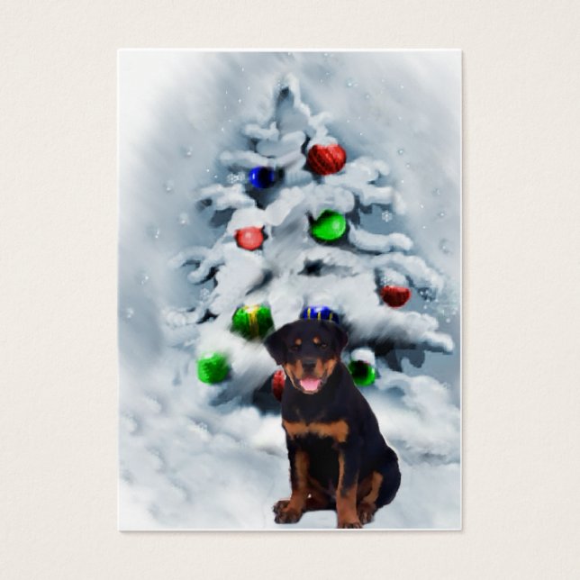 Rottweiler Weihnachtsgeschenke (Vorderseite)